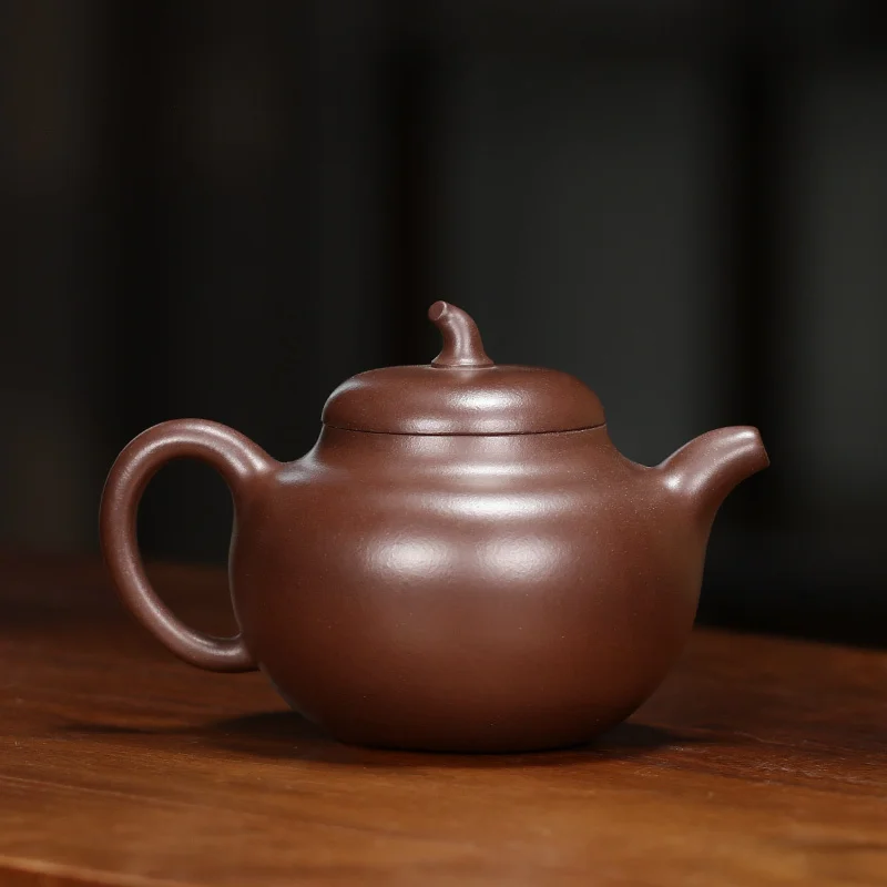 Yi Zisha Teapot, Handmade Tea Set, Single Pot, Original Ore, Old Purple Clay, Household Hehuan Gniu Teapot