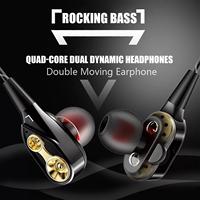 Sweatproof Earbuds with Microphone Sports Earphones Deep Bass Clear Sound Noise Isolating 3.5mm Jack for Phones and Laptops