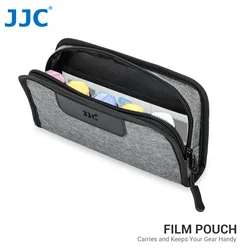 JJC Portable 35mm Film Case /135mm Film Carrying Storage Case Pouch for 5 Rolls 120mm Film Canister Bag with Strap