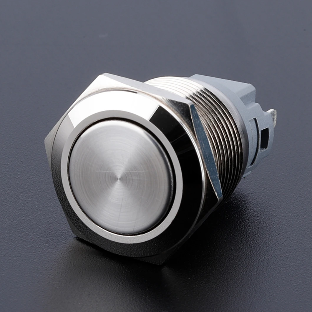 ABILKEEN 22MM 15A Large Current Load Metal Push Button Switch 1NO1NC Momentary/Latching Power Push Button with 3Pin Terminal