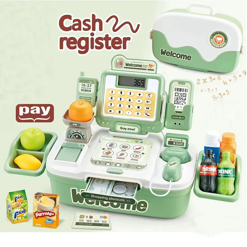 Children Educational Toys Imitation Convenience Store Cashier Toys Development Intelligence Play House Unisex Toys For Gifts