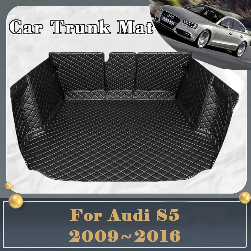 

Car Trunk Mat For Audi S5 B8 8T B8.5 8.5T 2009~2016 Dirt-resistant Fully Surrounded Trunk Mat Rear Cargo Tray Car Accessories