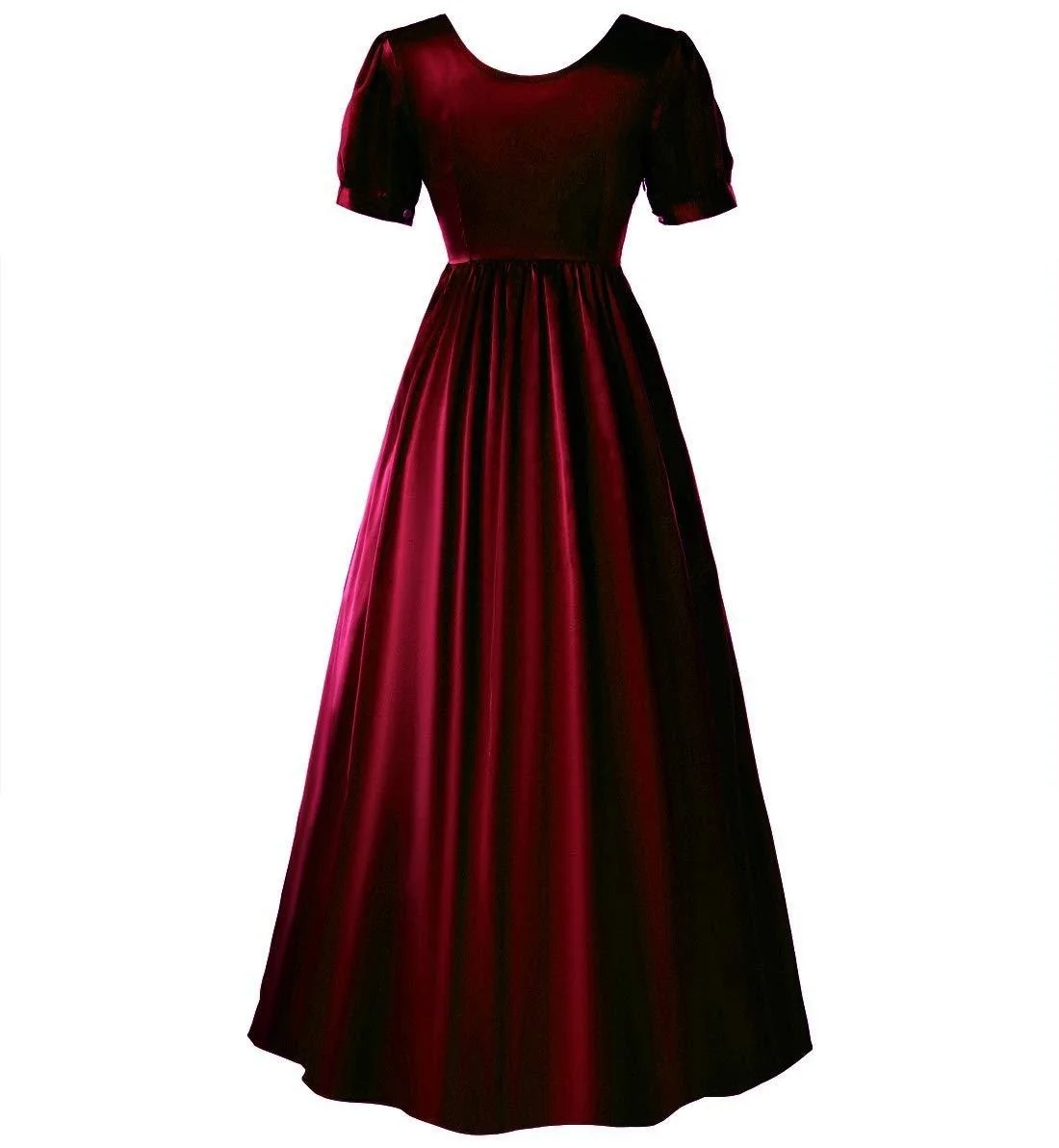 Vestido de satén Medieval para mujer, traje de Halloween, túnica larga Noble de Palacio, baile de fiesta, cintura alta, vestido victoriano de princesa, novedad