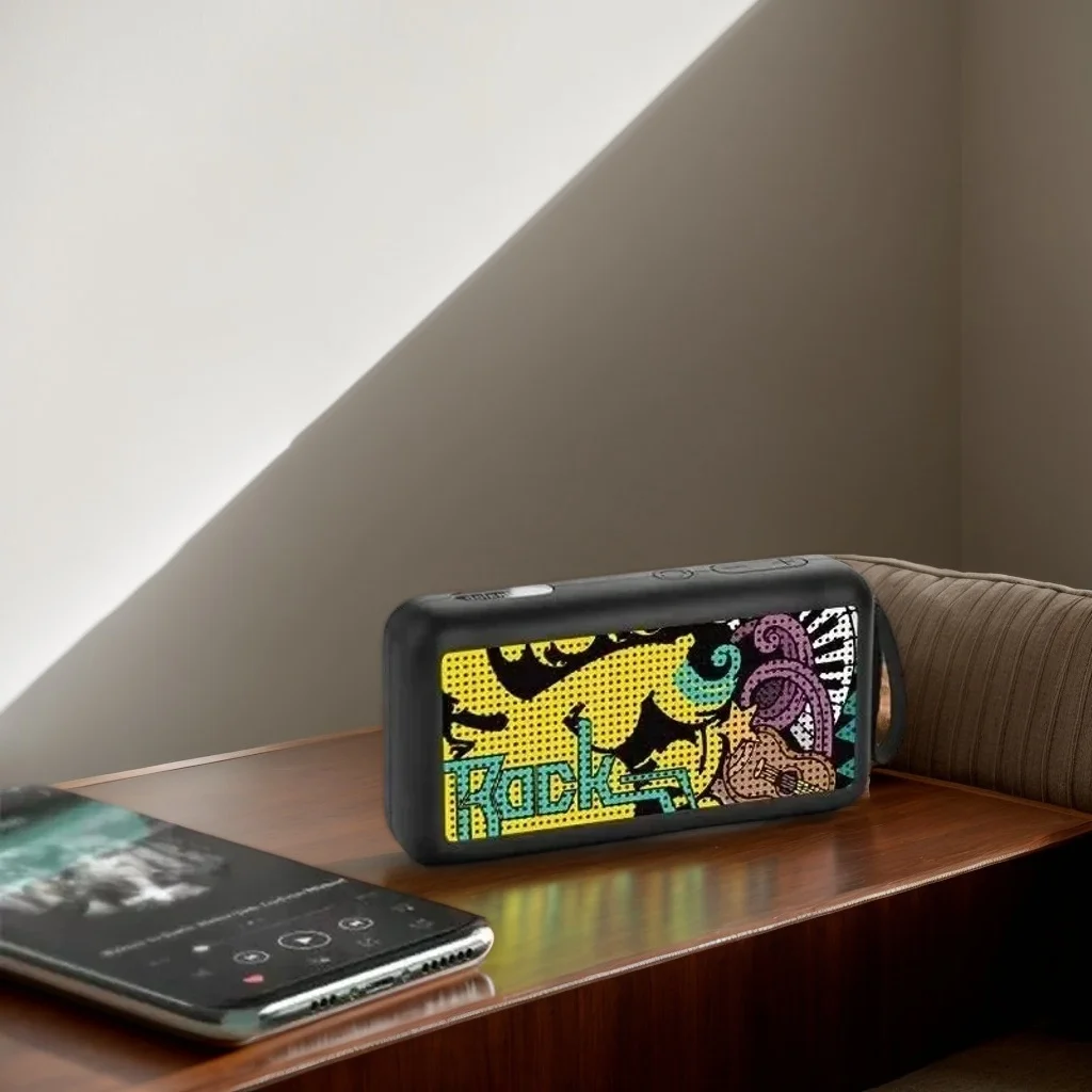 

Портативный беспроводной динамик - мини-колонка 5 Вт, стерео музыкальный плеер, уличный сабвуфер (1 шт.)