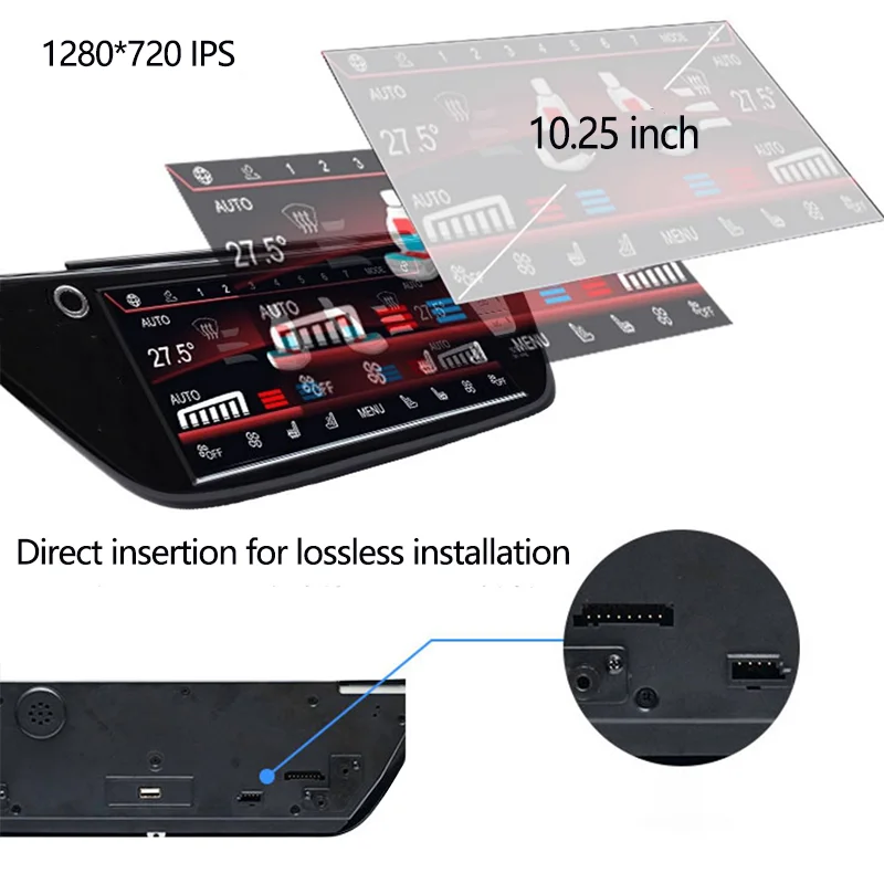 Ouchuangbo 10.25 Inch LCD Air Conditioner Display For 5 series F10 F11 F18 M5 518d 520d 525d 535i 2011-2017 Unit Car Accessories