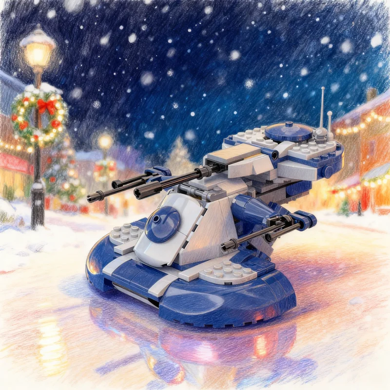 

244pcs MOC Redesigned Armored Assault Tank AAT Star Battle Model Building Blocks Creative Gift DIY Display Decor Adult Premium