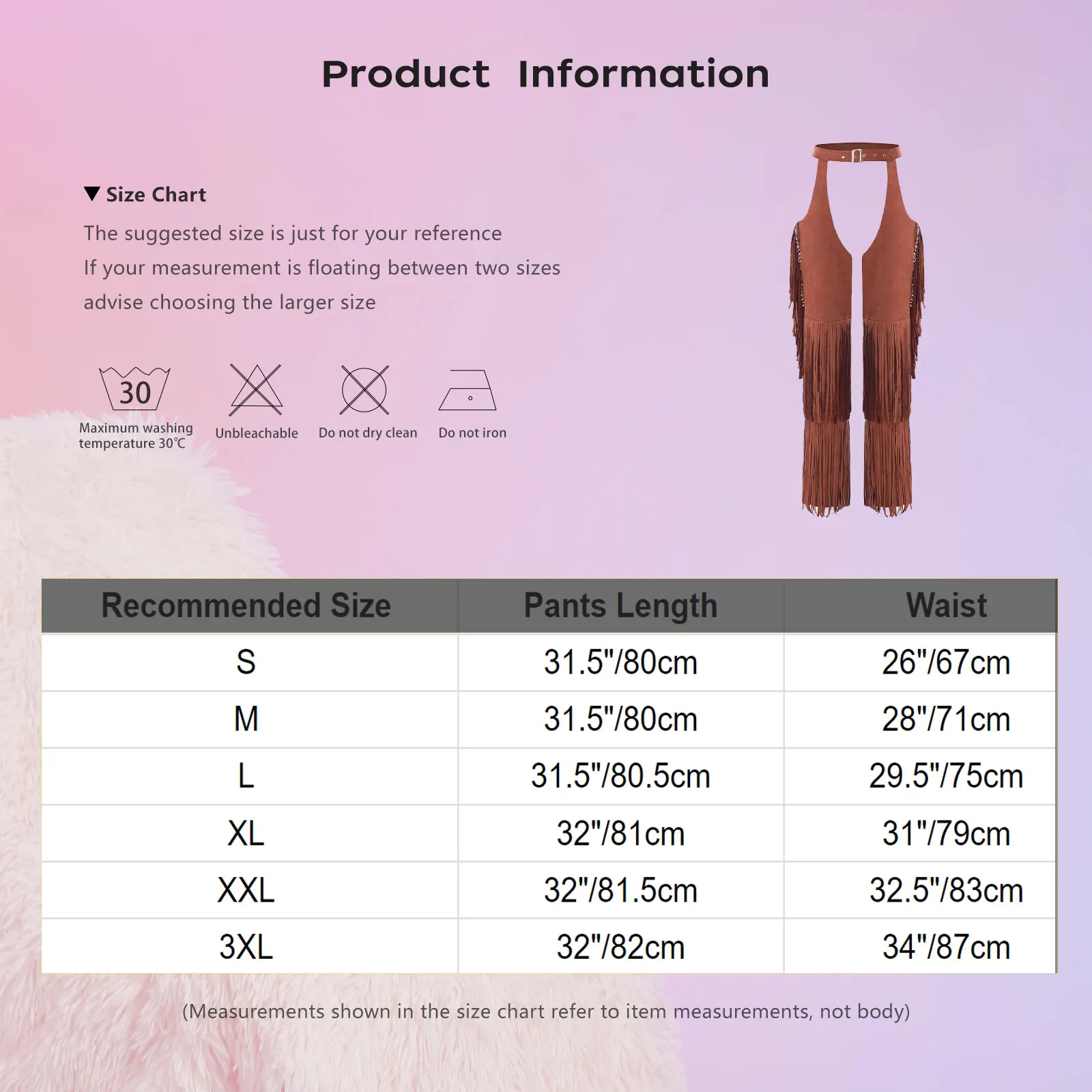 Womens Western Cowgirl Pants Layered Fringe Buttless Western Motorcycle Pants for Raves Themed Parties Carnivals Equestrian Show