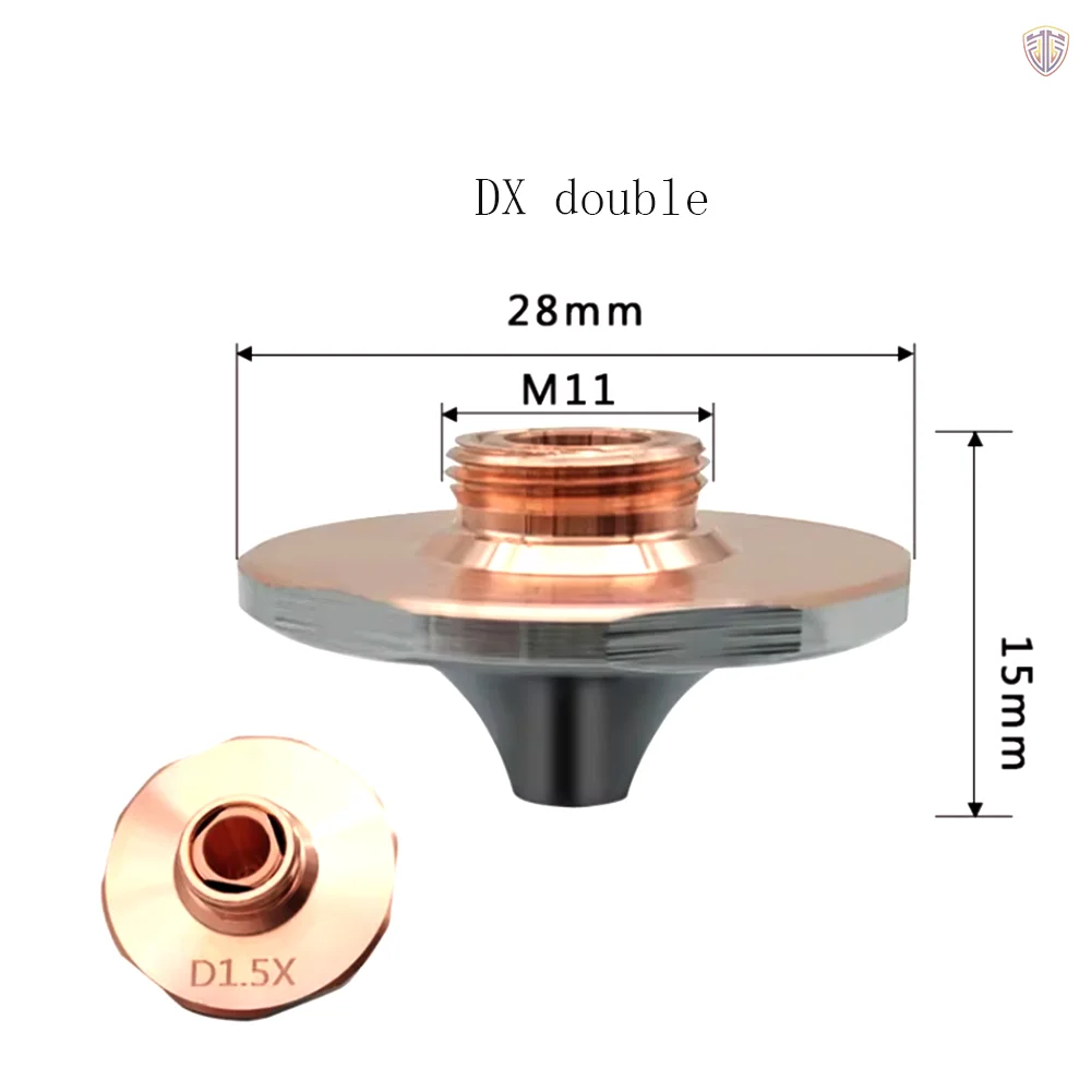 Fiber laser ST-S high speed nozzle tip anti-collision DX double-layer lace nozzle