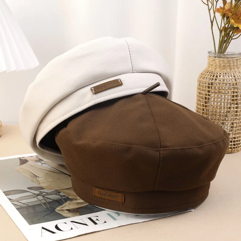 Elegant Woolen Beret Autumn Winter Women Men Retro Versatile Warm Hats Fashion British Style Painter Hats Daily Accessory Gifts