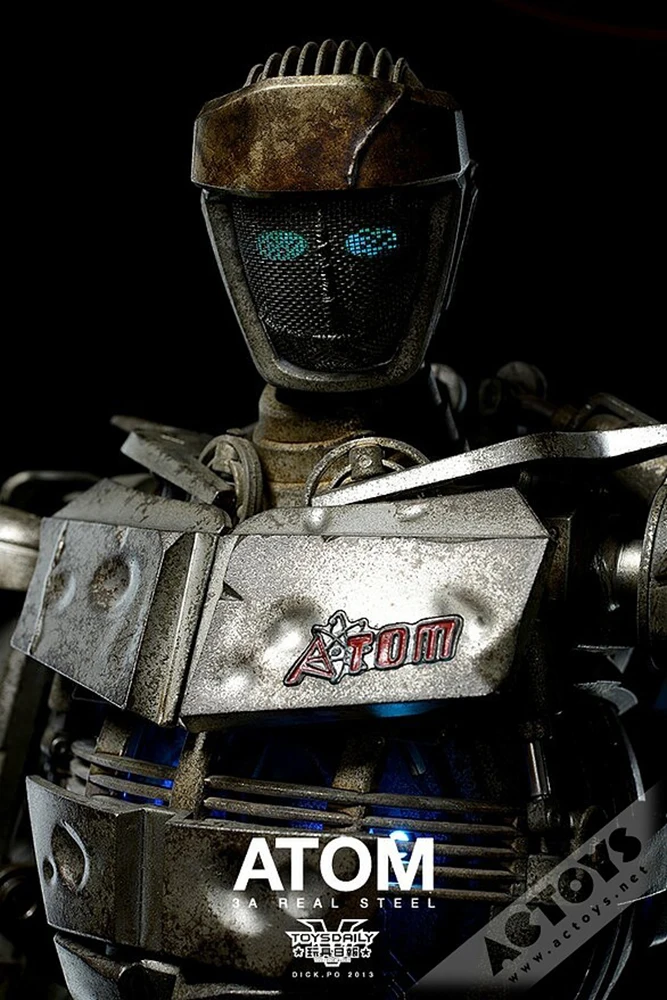 ThreeA 3A 1/6 《Real Steel 》Atom Action Figures نموذج ألعاب ذرة فولاذية حقيقية بالنعناع في صندوق من المقتنيات الجانبية مقاس 42 سم