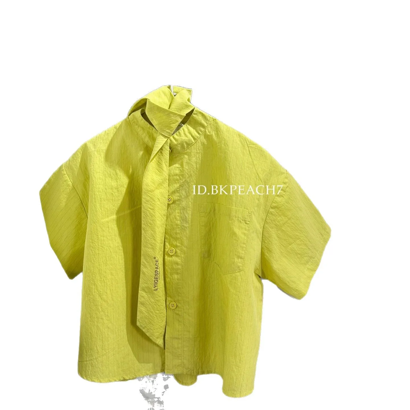 قميص صيفي جديد 2025 مخطط كوري متعدد الاستخدامات على الطراز الغربي العصري بأكمام قصيرة #5