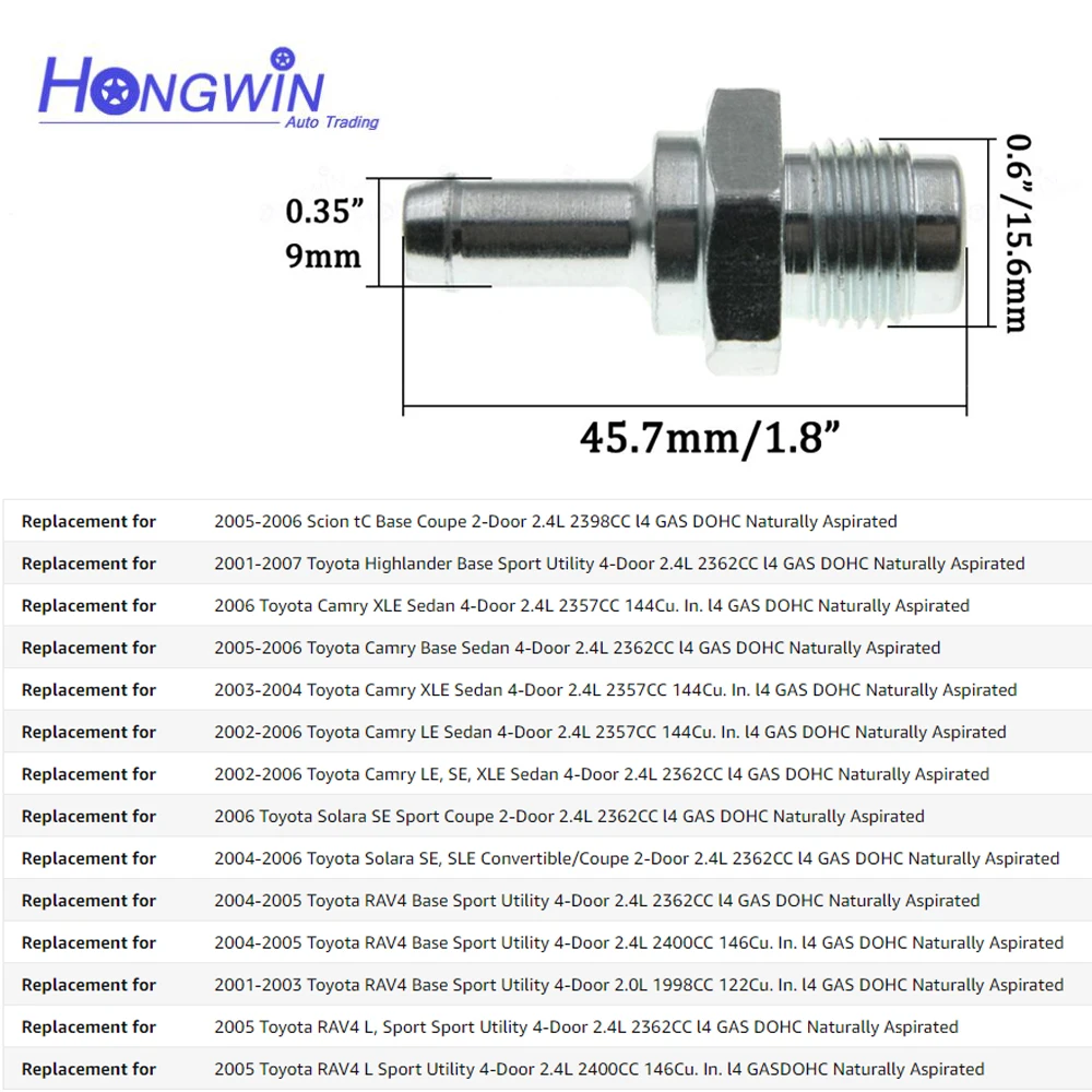 Genuine No.: 12204-28020 For Toyota Camry Highlander Solara Scion TC 2.4L 2AZFE RAV4 2.0L PCV VALVE 1220428020 6P1205 29524