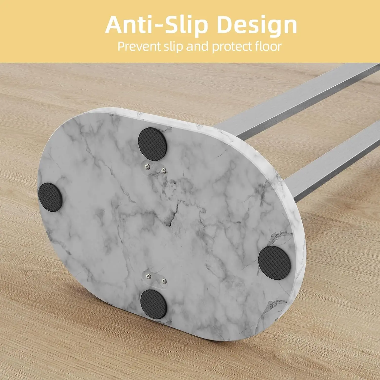 37 Inch Standing Towel Rack, 2 Tier Towel Holder Stand With Weighted Marble Base For Hanging Multiple Sizes Towels,