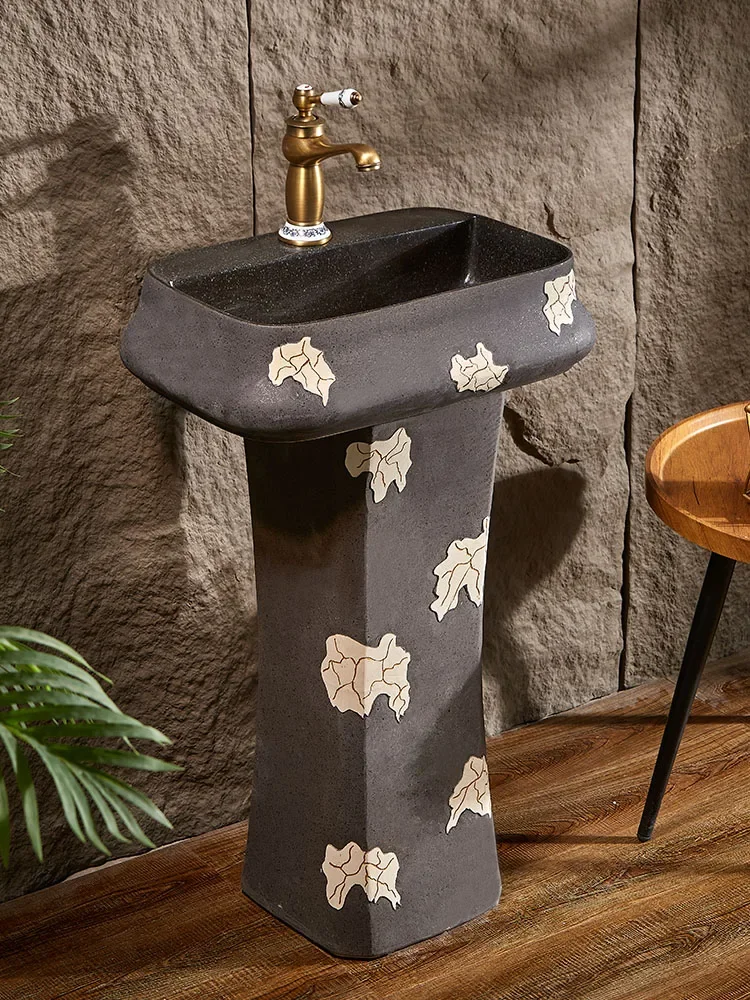 column type  column basin outdoor  courtyard column basin integrated wash