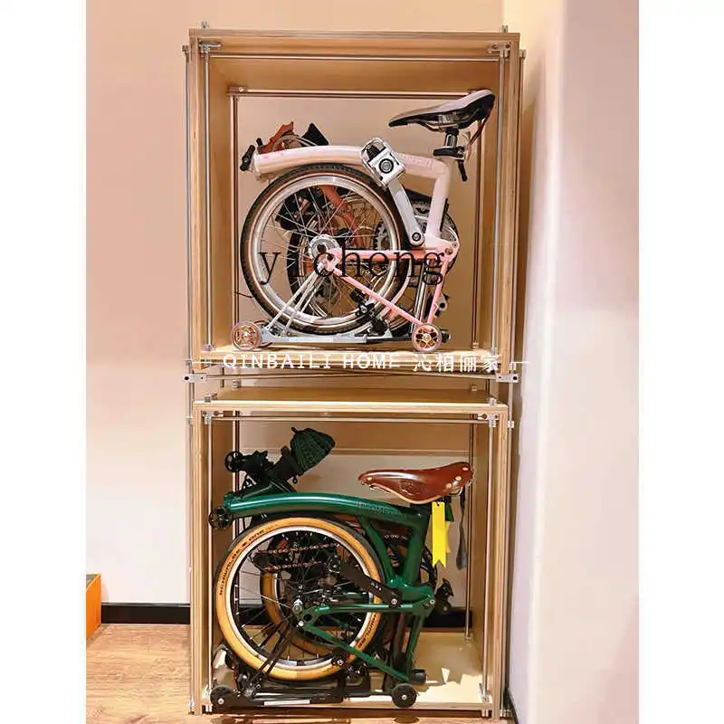 

ZZ folding bicycle display rack double floor rack bicycle display storage rack