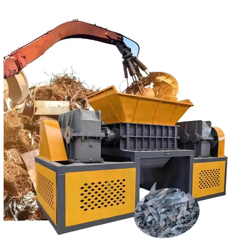 

Промышленный двухвальный шредер производительностью 8 тонн/час для переработки автомобильных корпусов, соломы, пластика, медного лома и кабельного металла