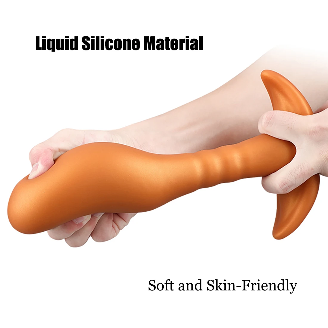 Oversized Liquid Silicone Anal Plug Dildos Stimulate Anus and Vagina Soft Penis Anal Dilator Sex Toys Butt Plug Anal Masturbator