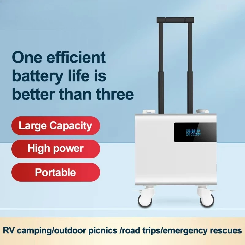 محطة طاقة محمولة احتياطية بطارية ليثيوم أيون حزمة 'MPPT مصباح يدوي بالطاقة الشمسية المنزل سيارة الانتقال كاتب 48 فولت 512.2 فولت 2458wh Lifepo4 #3