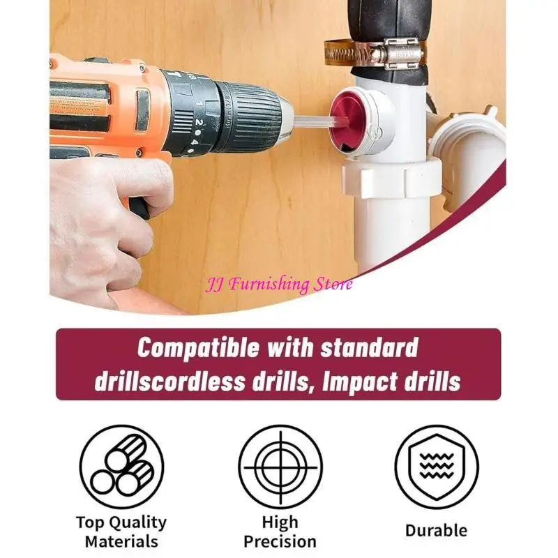 

A9LB 7Pcs PVC Pipe Reamer Tool With 3/4inch 1in 1-1/4inch1-1/2inch 2inch 3inch