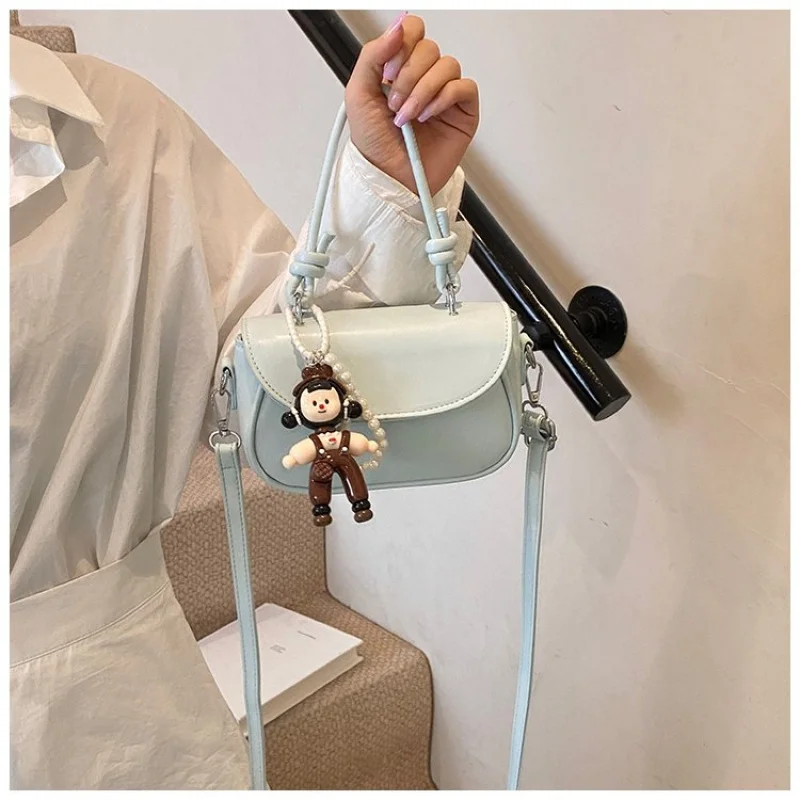 

High-End Minimalist Messenger Bag Casual Solid Color Purse For Business Women Elegant Vintage Design