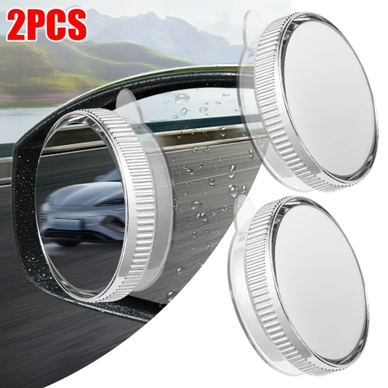 360 Degree Adjustable Blind Spot Rearview Mirror Safe Driving Wide Angle Reverse Assist Rearview Mirror Auto Safety Accessory