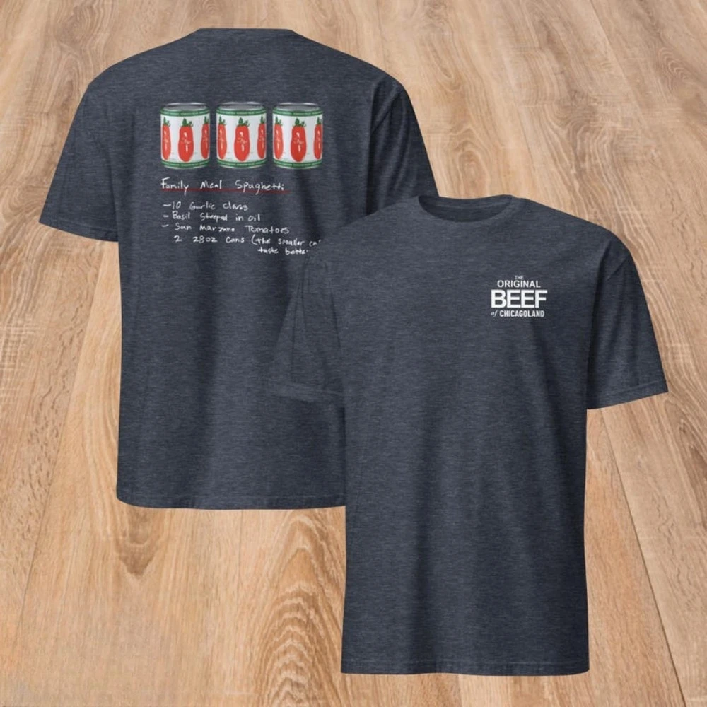 Camiseta Original de carne de Chicagoland, receta de espagueti de Mikey, San Marzano Can Carmy Merch, regalo para fanáticos de Chicago, sudadera de ajuste Regular
