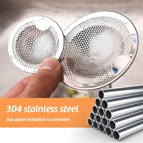 Imagen 2 del producto Colador de fregadero de cocina, Protector de drenaje, tapón de filtro de residuos, tapón receptor de pelo para baño, bañera, ducha, cubierta de agujero de malla