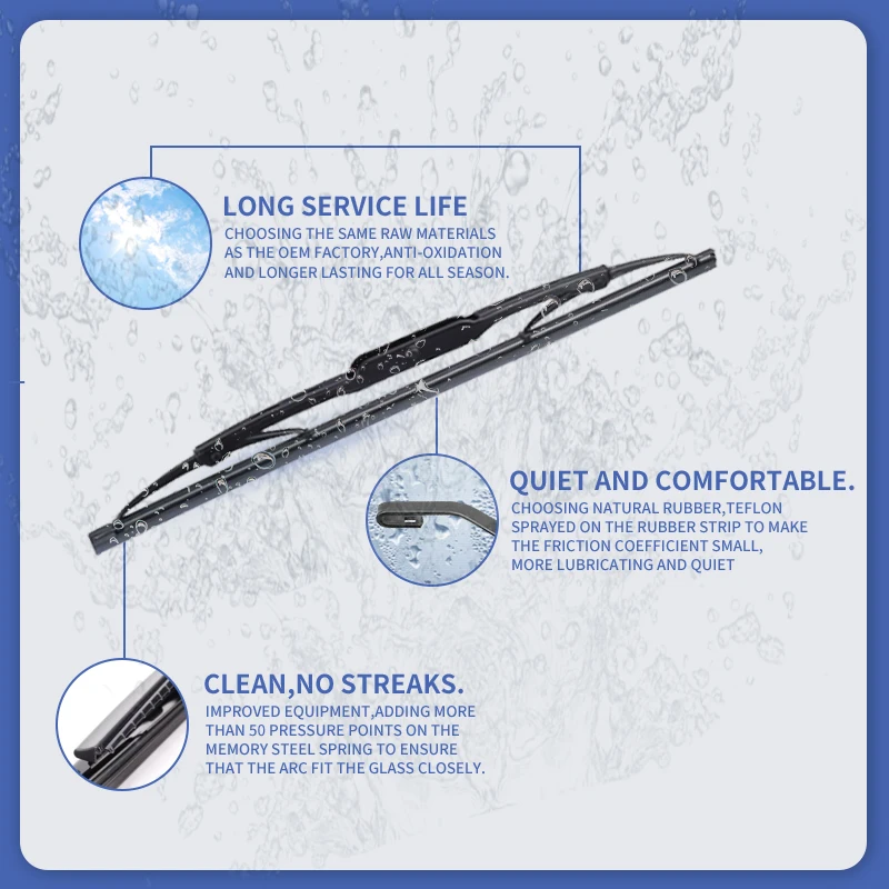 شفرات المساحات الخلفية لهوندا CR-V CR V CRV 2nd Gen RD2 سيليكون 2001 - 2006 الزجاج الأمامي ملحقات النافذة الخلفية 2004 #2