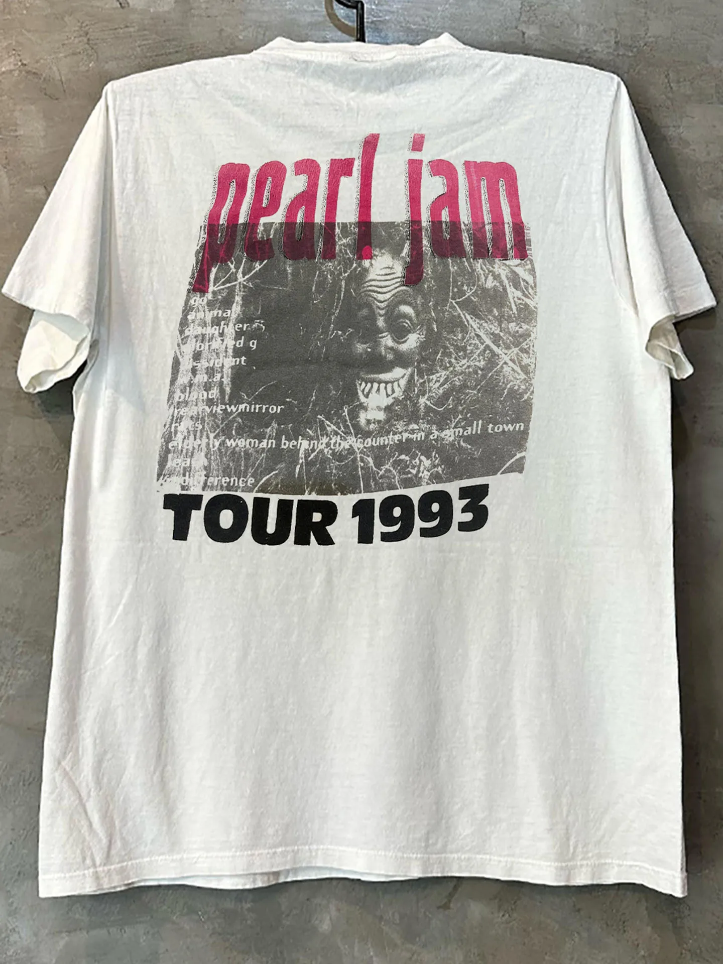 Pearl Jam Pearl Sauce Band Horror Strange Short Sleeve T-Shirt Oversize Heavy Cotton Half Sleeve round Neck Youth Summer Casu...