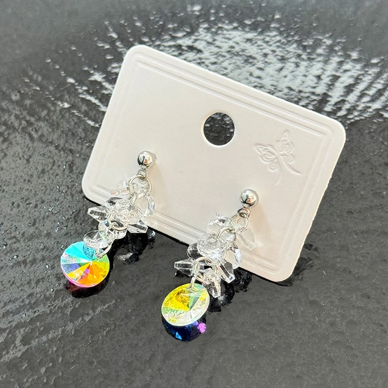 GANPUP Trendige Glänzende Acryl-Kristall-Quasten-Ohrringe für Damen, Modische Neue Ohrstecker, Schmuckgeschenk für Hochzeiten – Detail 4