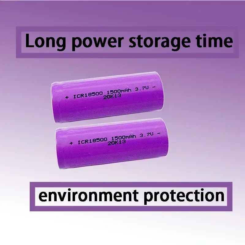 Akumulator litowo-jonowy, akumulator, akumulator 18500, 3,7 V 1500 mAh