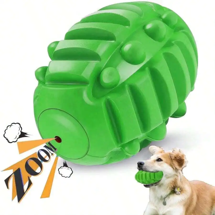 

Squeaky Dog Ball Toys Aggressive Chewers Indestructible Durable Chew Toys Floatable Rubber Interactive Toys Medium Large
