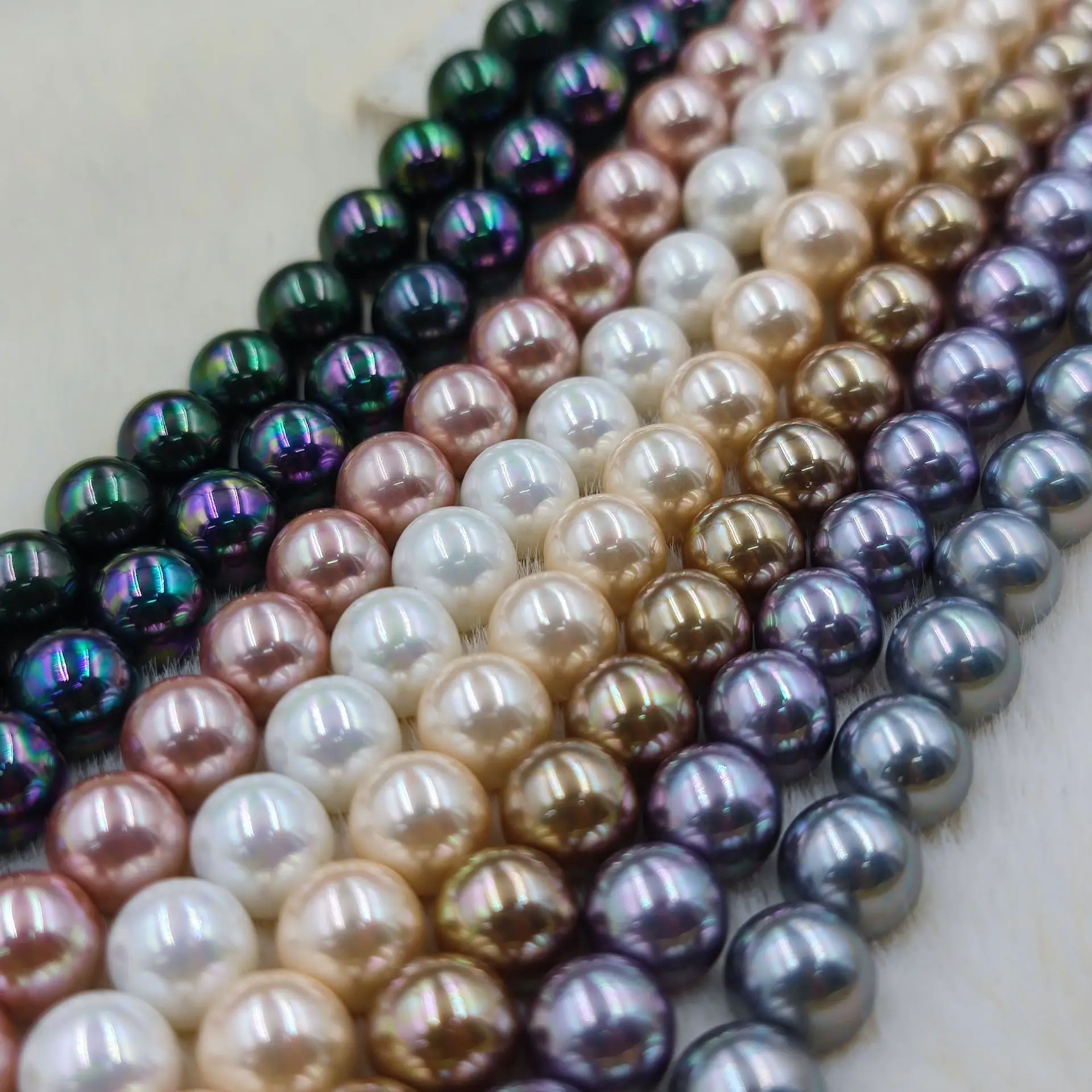 High Gloss Pearl Coating, High Gloss Pearl Round Beads, Scattered Beads DIY Handmade Necklace, Bracelet Bead Accessories