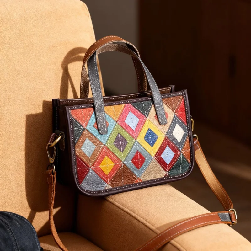 100% Genuine Leather Women's Crossbody Bag Female Shoulder Bag Luxury Design Handbag phone makeup Bag Commute