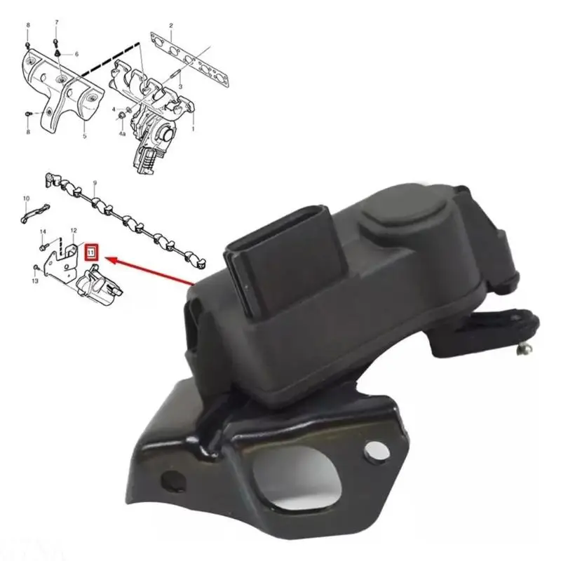 G7NA Drallklappenmotor, einfache Installation für C70 Ansaugwirbelklappenantrieb 30756099, Ersatzteil – Detail 3