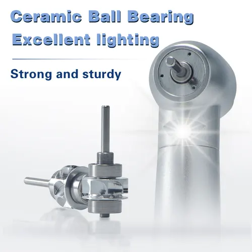 Imagen 2 del producto XND-Juego de piezas de mano dentales, 2 uds., con luz LED mejorada, Kit de pieza de mano Dental de alta velocidad y pulsador de baja velocidad, 2/4 orificios