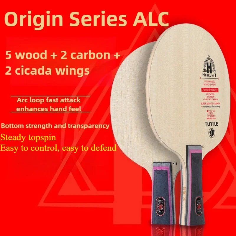 TUTTLE Origin Series ALC/KLC Table Tennis Racket 9 Layers Baseplate Bottom Strong Foot Easy to Control And Defend for Beginners
