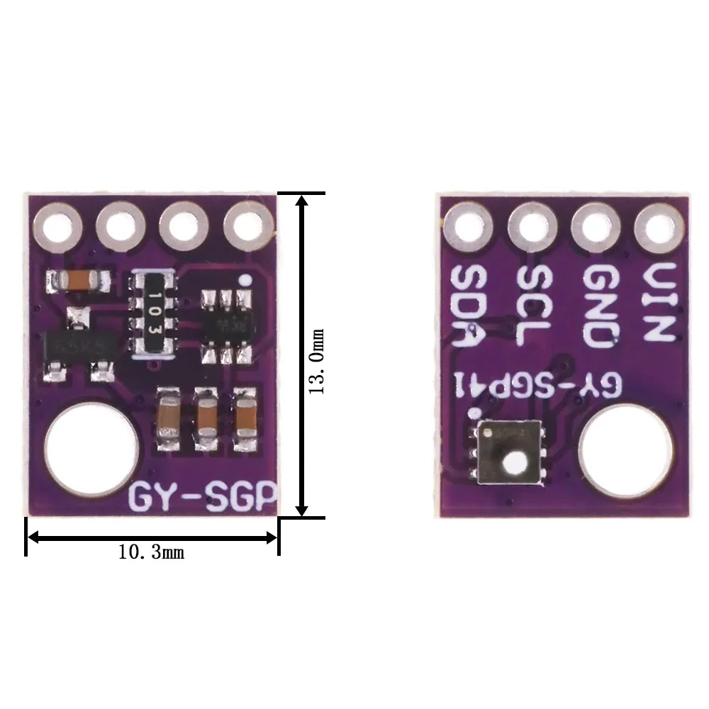 SGP41 SGP30 SGP40 Measurement Air Gas Sensor I2C Multi-pixel TVOC/eCO2 Formaldehyde Carbon Dioxide Detector Tester For Arduino