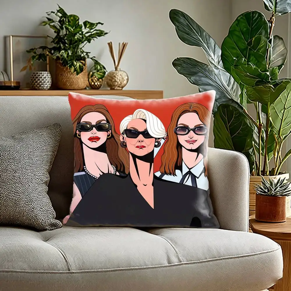 M-Miranda Movie The D-DevilS Wears PDA 2  Pillow Case Sofa Living Room for Bedroom car Headboard Backrest Cushion
