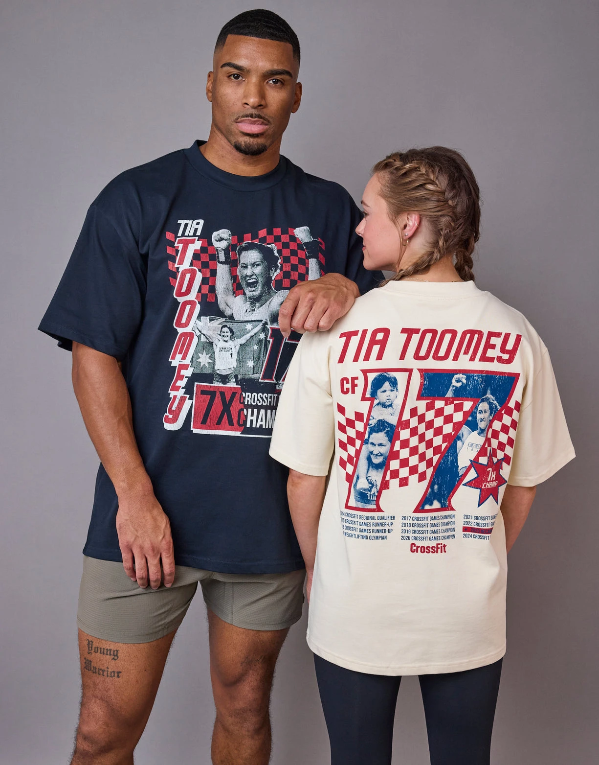 2026 Tia The G.O.A.T. Tee GYM Graphic Cotton Tee Printing High-end Luxury Unisex Style Both of Men and Women