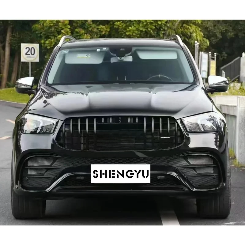 

Brand New Body Kit Include Front Bumper Assembly Rear Lip Exhaust for GLE W167 2020 Change to GLE63 Style