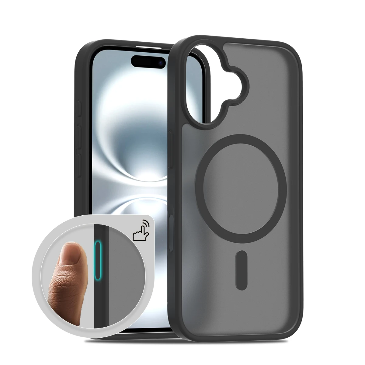 Kamera-Steuerknopf Matt-Hülle für MagSafe iPhone 17 Air 17E 16E 16 E Pro Max 15 Plus 14 13 12 MagSafe Stoßfeste Handyhülle