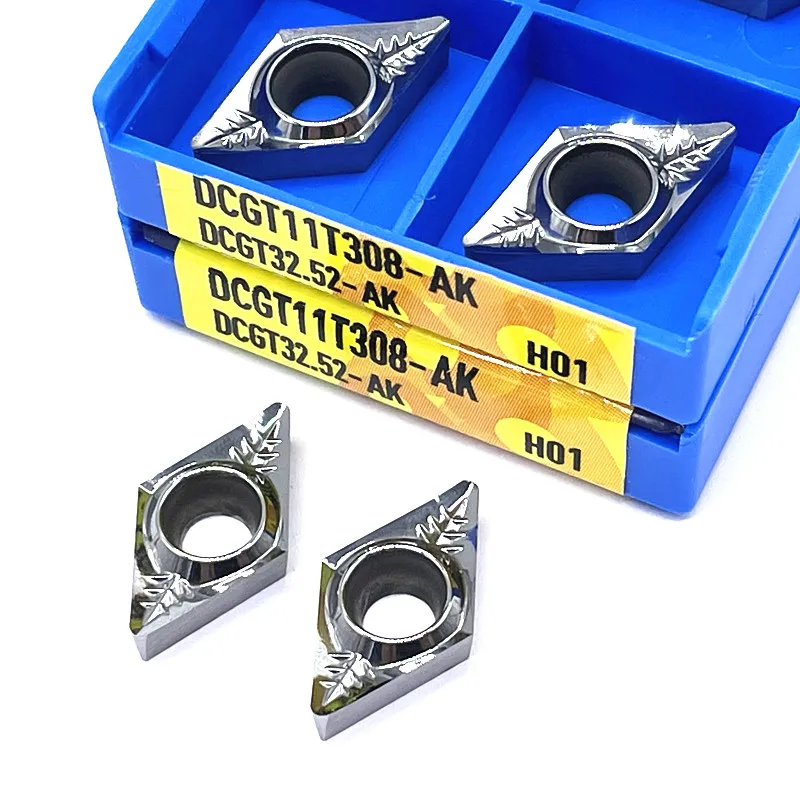 DCGT11T302 DCGT11T304 DCGT11T308 AK H01 Hochwertige Aluminium-Schneidklinge Einsatz-Schneidwerkzeug CNC-Drehwerkzeuge DCGT – Detail 2