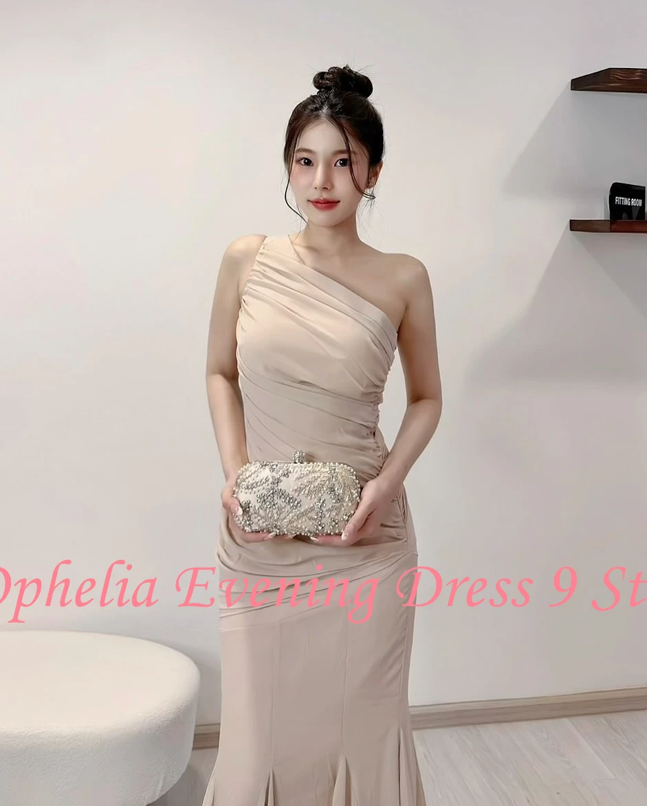 Customized High Quality Strapless Jersey Sleeveless Evening Dresses Elegant Ankle Length Celebrity Gowns Vestido De Noche