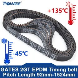 Powge Poorten Gt 2gt Epdm Distributieriem Lp = 120 136 188 200 260 340 360 742 760 860 Breedte 6Mm Temperatuur-45 ℃ Tot + 135 ℃ 3d Printer