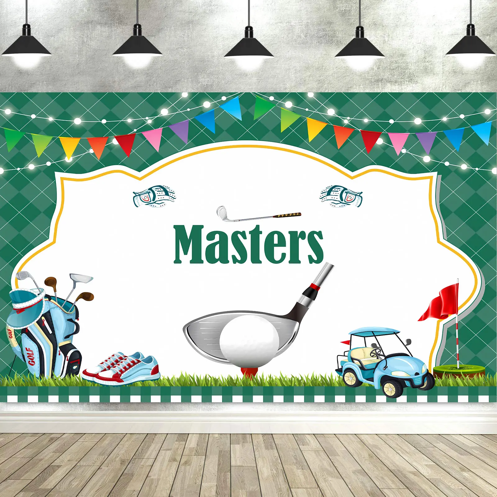 Masters Golf Party Decorations Backdrop Photography Background Photo Studio Props Banner Tablecloth