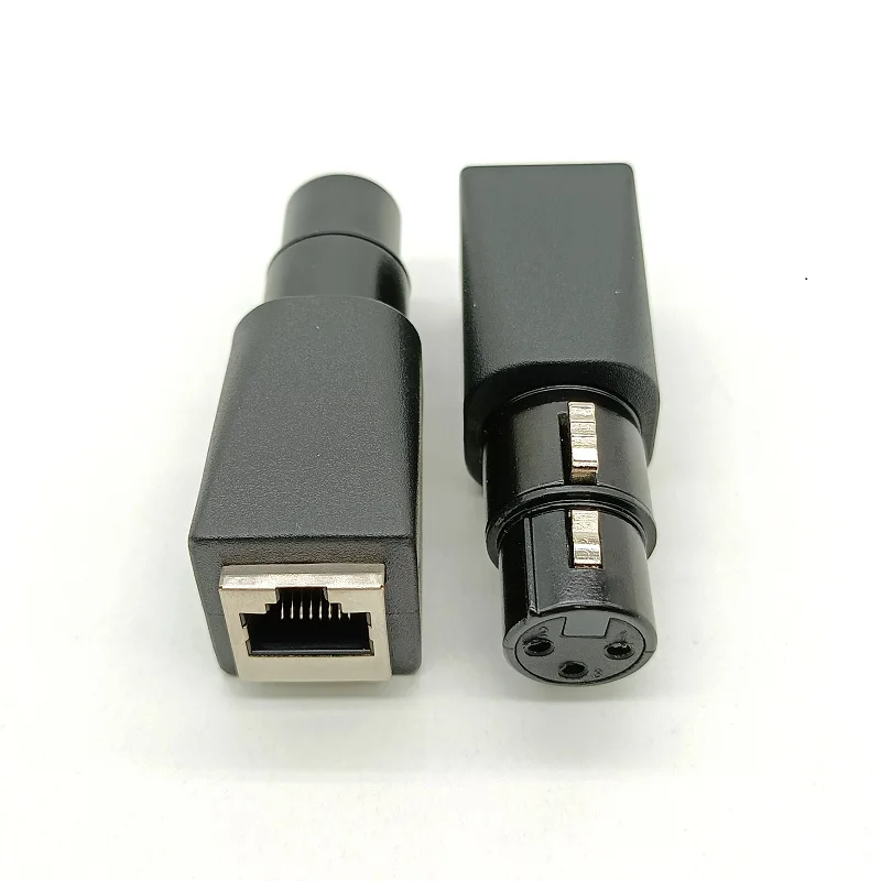 XLR To RJ45 Connector RJ45 Ethernet To 3 Pin XLR Female Male Adapter