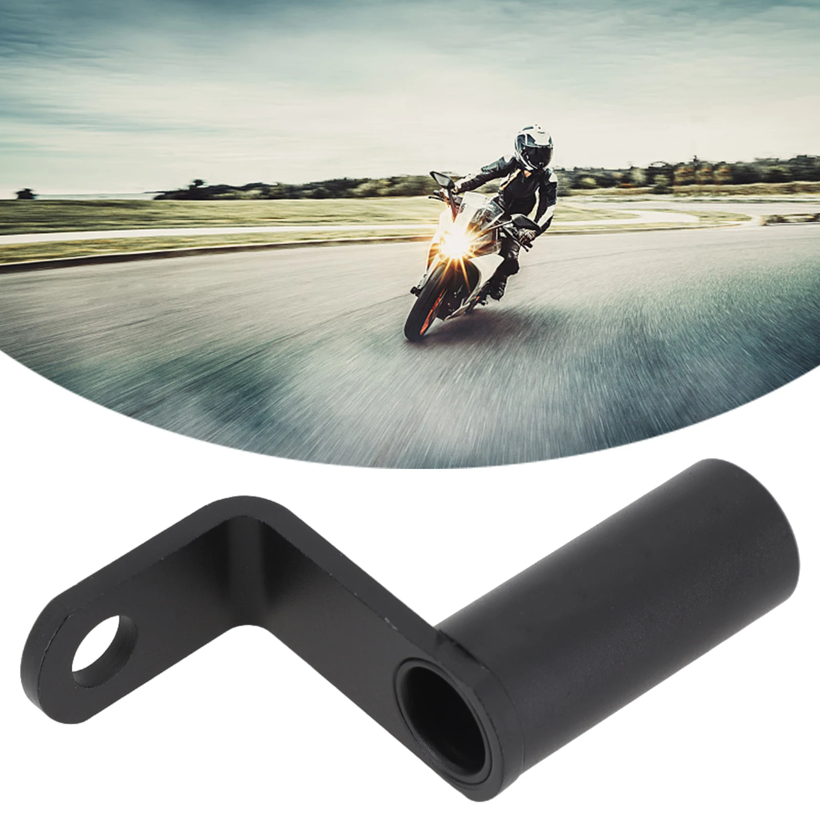 1pcs Aluminum Alloy Motorcycle Rearview Mirror Mount Handlebar Mirror Adapter Mobile Phone Bracket For Fixed Headlights Voltmete