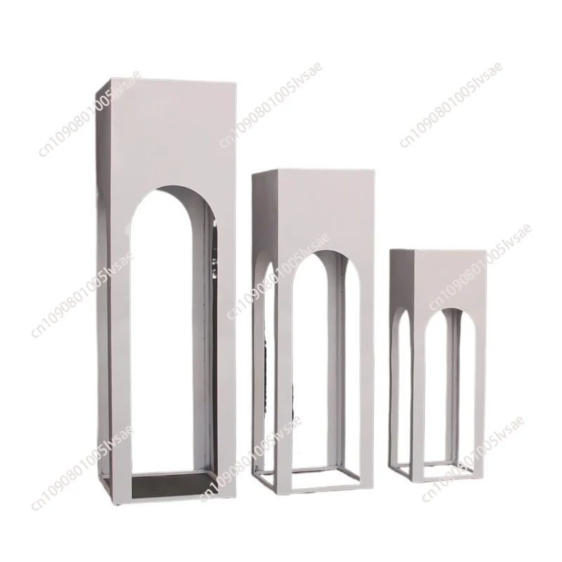 

Свадебный реквизит из кованого железа, дорога, свинец, шаг за шагом, восходящая квадратная колонна, десертный стол, украшение для свадебной сцены, орнамент