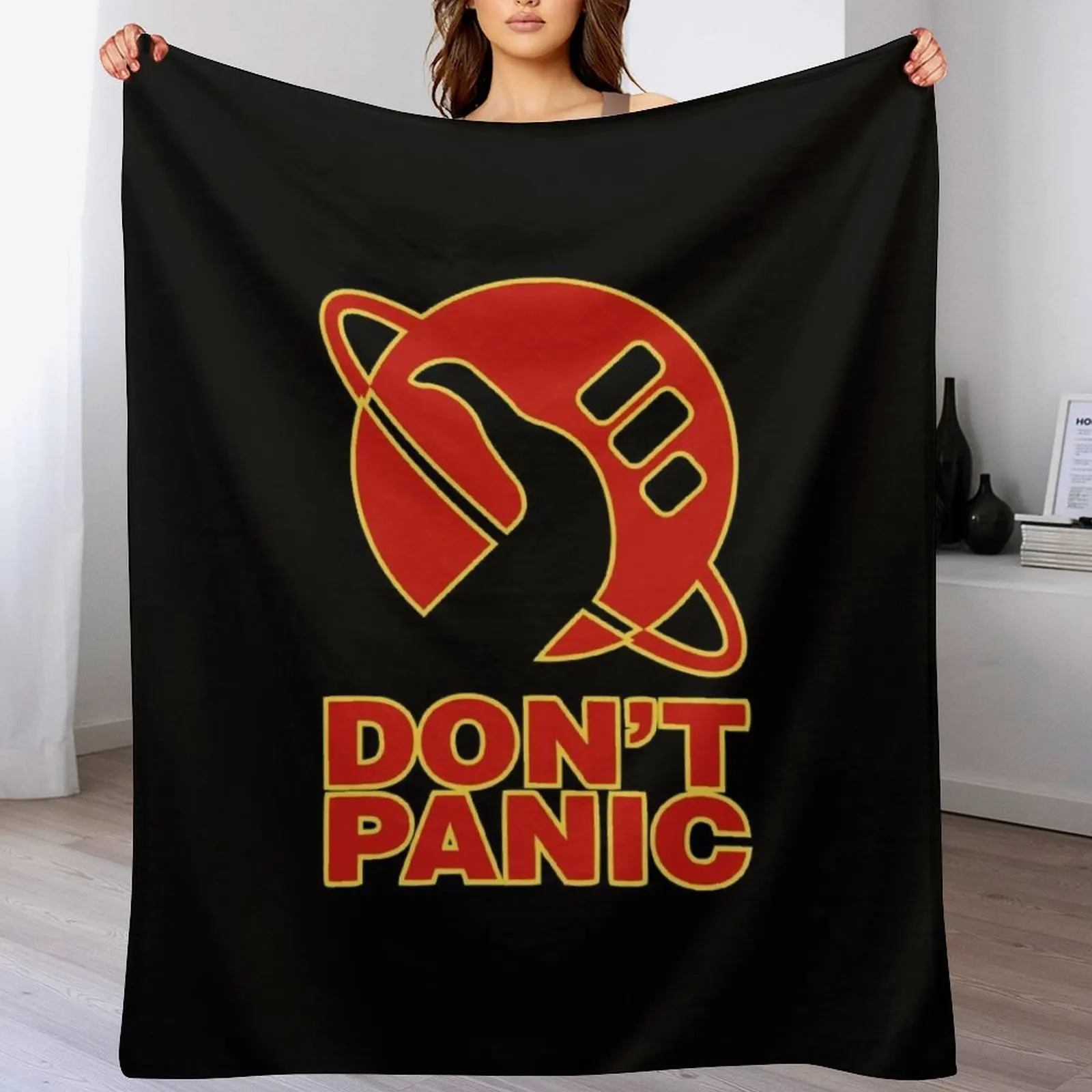 

Don't Panic Throw Blanket Multi-Purpose Bed linens Blankets